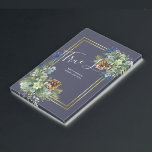 Post-it® Jeu bleu d'hiver Eucalyptus Mariage Wonderland<br><div class="desc">Chardons bleus,  cônes de pin,  feuilles d'Eucalyptus,  objet d'hiver à thème mariage du pays des merveilles,  partie d'une plus grande collection qui inclut des invitations enregistrer les dates cadeaux de fête de la rsvp etc. Pour Noël ou hiver guide de planification de mariage idées et plus visitez weddingdesignchic.com.</div>