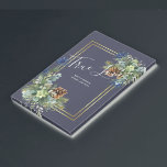 Post-it® Jeu bleu d'hiver Eucalyptus Mariage Wonderland<br><div class="desc">Chardons bleus,  cônes de pin,  feuilles d'Eucalyptus,  objet d'hiver à thème mariage du pays des merveilles,  partie d'une plus grande collection qui inclut des invitations enregistrer les dates cadeaux de fête de la rsvp etc. Pour Noël ou hiver guide de planification de mariage idées et plus visitez weddingdesignchic.com.</div>
