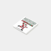Post-it® Jeu de cornhole de Noël avec Santa Citation drôle (Incliné)
