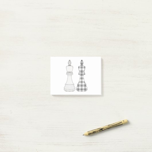 Post-it® Jeu Sur Les Échecs (Sur un bureau)