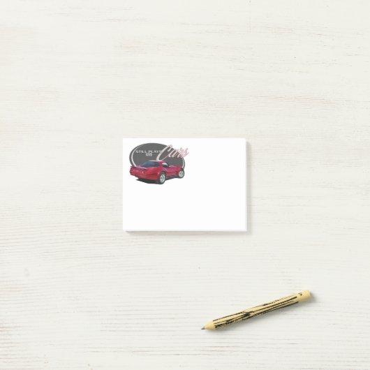 Post-it® Jeux toujours avec Corvette rouges (Sur un bureau)