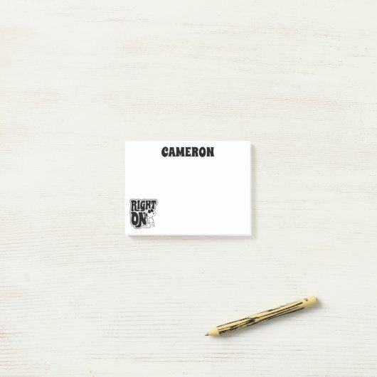 Post-it® Joe Cool - Juste Activé (Sur un bureau)