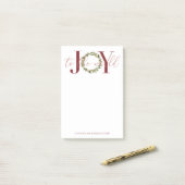 Post-it® Joie de Noël moderne à la couronne mondiale (Sur un bureau)