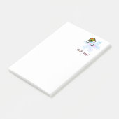 Post-it® Joie des Fêtes Flocon de Neige Sourire (Incliné)