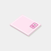Post-it® Joie Douce Coeur de Cerise Timbre (Incliné)