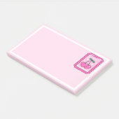 Post-it® Joie Douce Coeur de Cerise Timbre (Incliné)