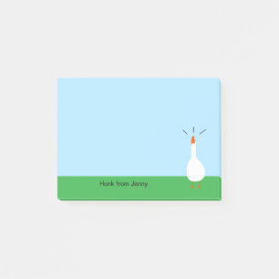 Post-it® Joli Amusant Oie Blanche Animaux Animaux
