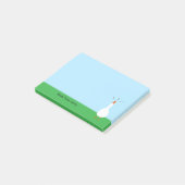Post-it® Joli Amusant Oie Blanche Animaux Animaux (Incliné)