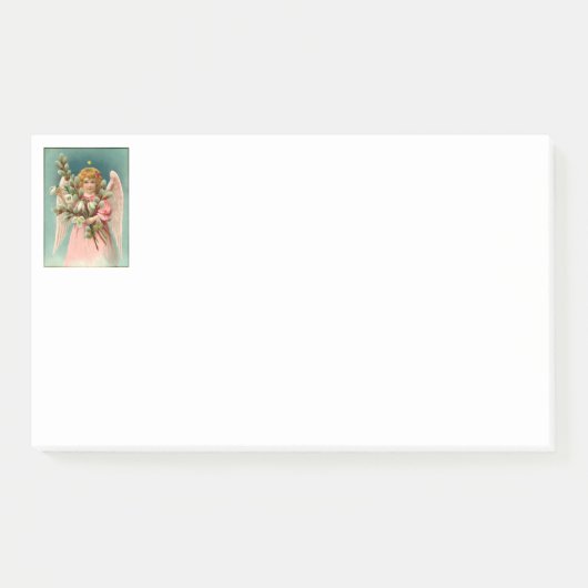 Post-it® Joli Ange En Robe Rose (Devant)