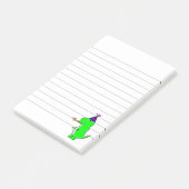 Post-it® Joli Anniversaire Dinosaure Rayé (Incliné)