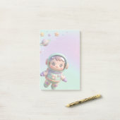 Post-it® Joli Astronaute Kawaii Espace (Sur un bureau)