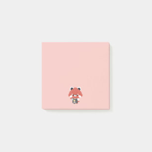 Post-it® Joli Barista Panda Rouge