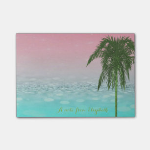 Post-it® Joli BokehTropical, Palm Tree, Personnalisé
