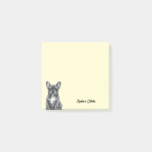 Post-it® Joli bouledogue à l'aquarelle Tendance personnalis
