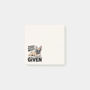Post-it® Joli Bouledogue Français mignon Chien Introverti A