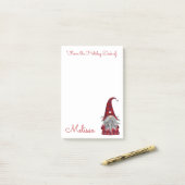 Post-it® Joli bureau de Noël Rustique personnalisé Gnome Po (Sur un bureau)