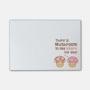 Post-it® Joli Champignon dans mon Cœur Pour Toi Punition Do
