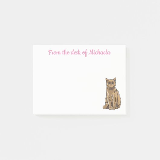 Post-it® Joli Chat Chaton Brun (Devant)
