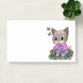 Post-it® Joli Chat Chaton et Papillon (Bureau)