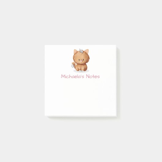 Post-it® Joli Chat Orange Simple (Devant)