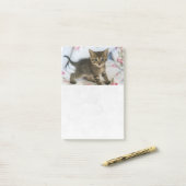 Post-it® Joli chaton tabby surpris (Sur un bureau)