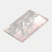 Post-it® Joli Cheval de Baie dans un soleil stable (Incliné)