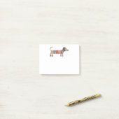 Post-it® Joli chien saucisse de dachshund (Sur un bureau)