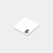Post-it® Joli chien Terrier Écossais noir (Incliné)