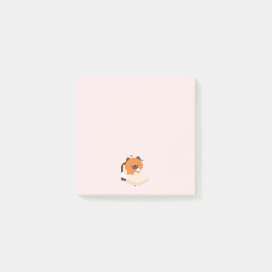 Post-it® Joli chiot berger allemand fatigué (Devant)