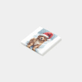 Post-it® Joli chiot de Noël (Incliné)