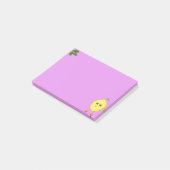 Post-it® Joli citron sur violet (Incliné)
