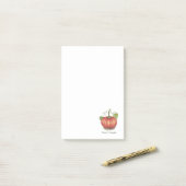 Post-it® Joli Citrouille Avec Vins En Aquarelle (Sur un bureau)