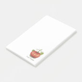 Post-it® Joli Citrouille Avec Vins En Aquarelle (Incliné)