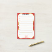 Post-it® Joli Cochon À Faire Liner (Sur un bureau)