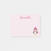 Post-it® Joli Coeur de pingouin (Devant)