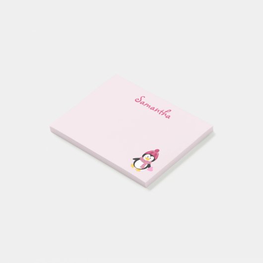 Post-it® Joli Coeur de pingouin (Incliné)