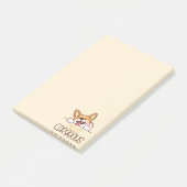 Post-it® Joli corgi chien bonjour (Incliné)