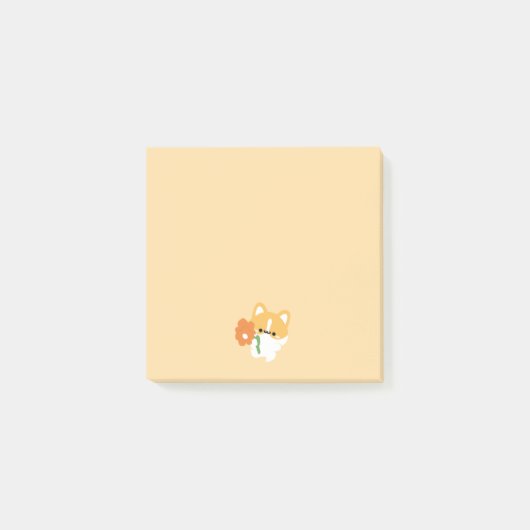 Post-it® Joli Corgi Romantique (Devant)