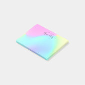 Post-it® Joli dégradé pastel personnalisé (Incliné)