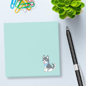 Post-it® Joli dessin Husky Chien chiot sur Green