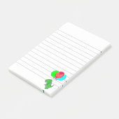 Post-it® Joli Dino En Colère Volant Avec Ballons De Fête En (Incliné)