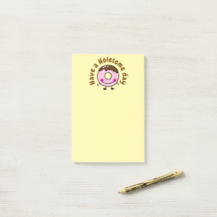 Post-it® Joli Donut Dessin Animé, Profitez D'une Journéé Pl