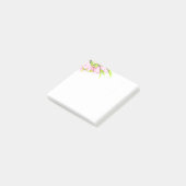 Post-it® Joli En Aquarelle Rose Fleurs (Incliné)