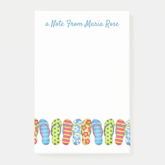 Post-it® Joli Flop Moderne Flip Script Élégant (Devant)