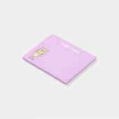 Post-it® Joli hamster brun mangeant un cartoon de cacahuète (Incliné)
