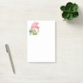 Post-it® Joli jardiner Vert rose Aquarelle Jardin Gnome   (Bureau)