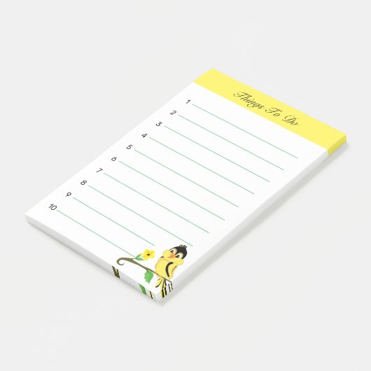 Post-it® Joli joli doré bouleau à faire (Incliné)