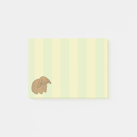 Post-it® Joli lapin Brown (Devant)