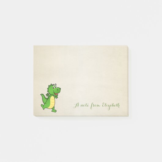 Post-it® Joli Mignon Élégant ,Crocodile Heureux (Devant)