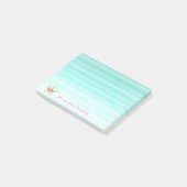 Post-it® Joli Mignon Visage Licorne Féminin (Incliné)
